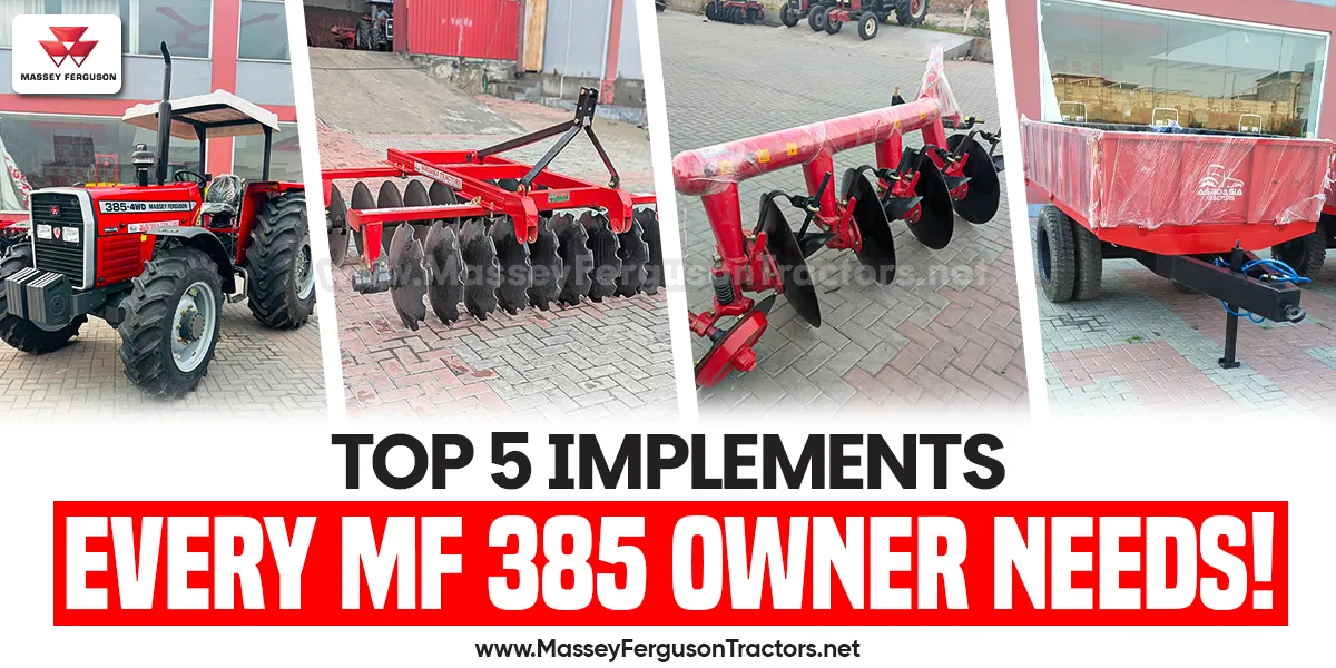 top 5 implements for sale in Africa whit MF 385 tractor for sale in africa